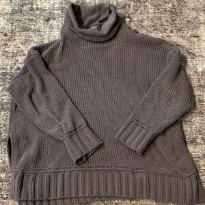 Aerie Cozy Taupe Turtleneck Sweater